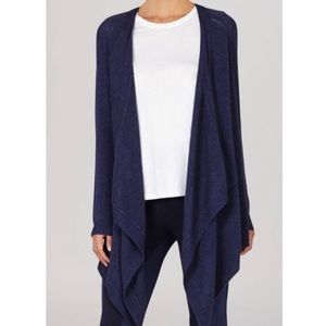 Cabi purple drape cardigan
